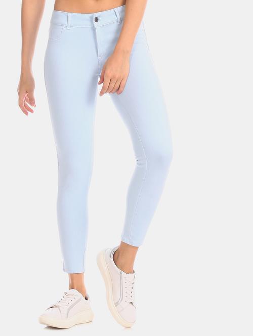 light blue cotton jeggings - 17584837 - Very Small Image - 1