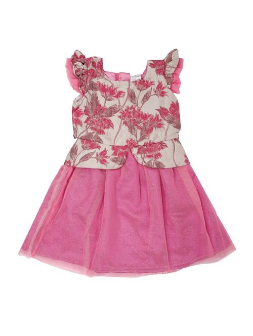 pink net frock - 17585046 - Very Small Image - 1