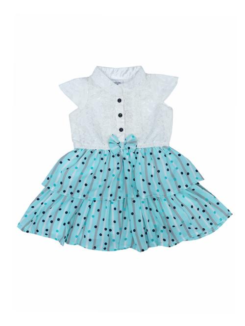 green polyester frock - 17585050 - Very Small Image - 1
