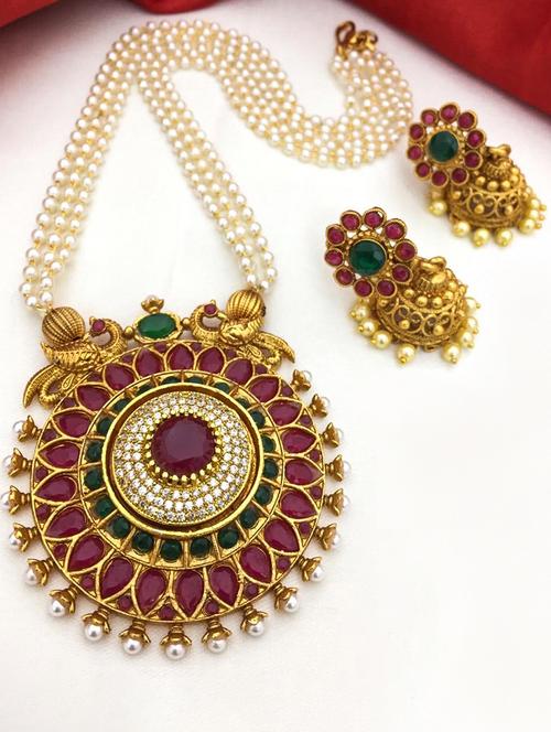 gold zinc short necklace - 17585475 - Very Small Image - 1