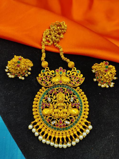 gold zinc short necklace - 17585479 - Very Small Image - 1