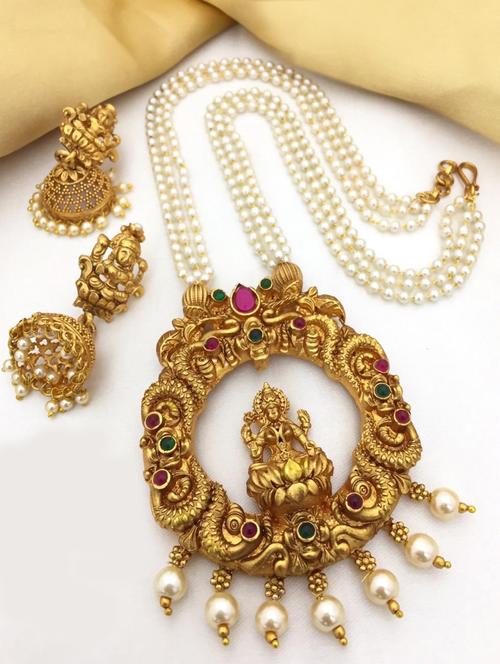 gold zinc short necklace - 17585480 - Very Small Image - 1