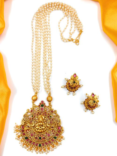 gold zinc short necklace - 17585484 - Very Small Image - 1