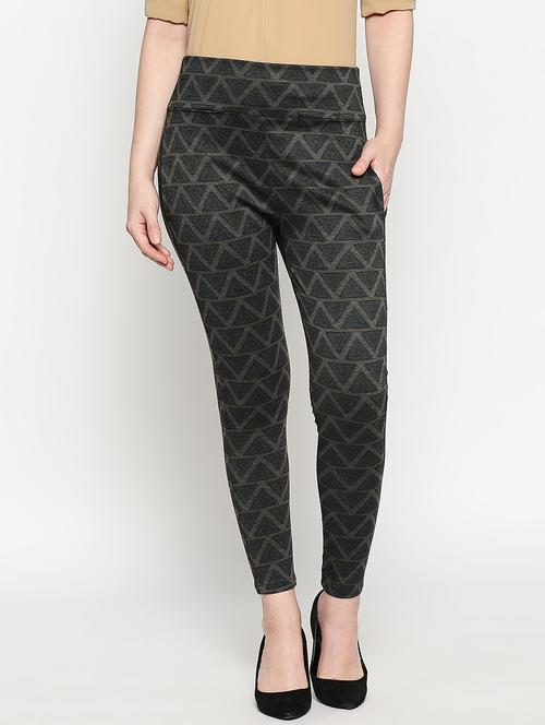 high rise printed jegging - 17586003 - Very Small Image - 1
