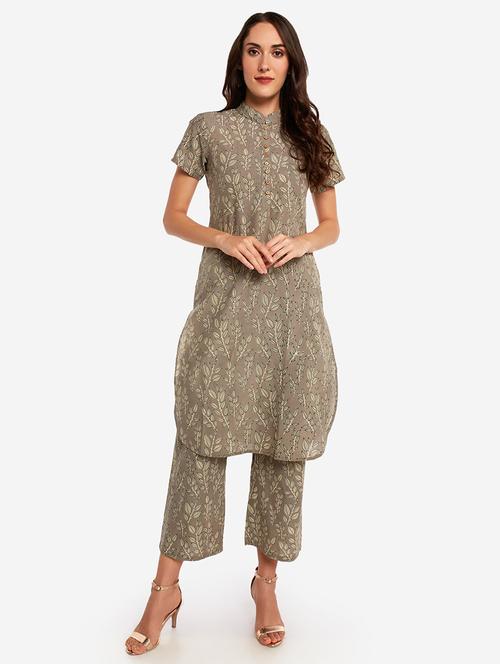 printed straight kurta - 17586029 - Very Small Image - 1