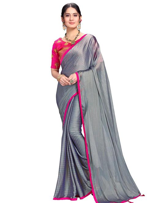 lace bordered woven saree - 17586060 - Very Small Image - 1