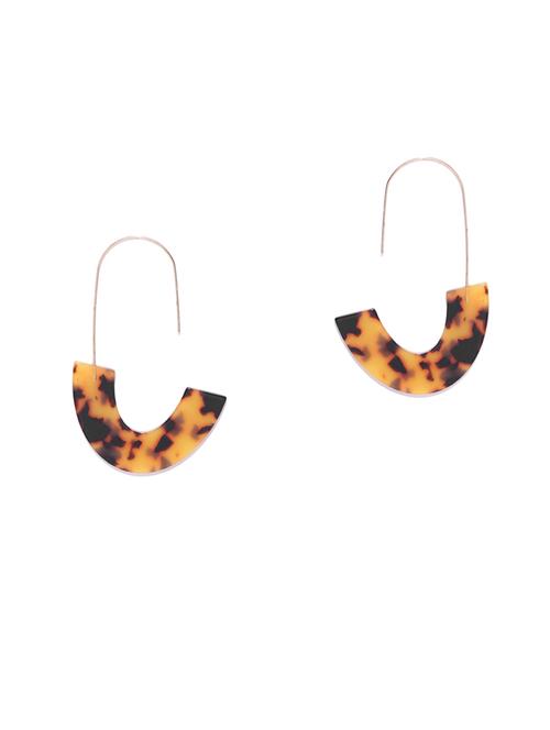 yellow metal drop earring - 17586987 - Very Small Image - 1