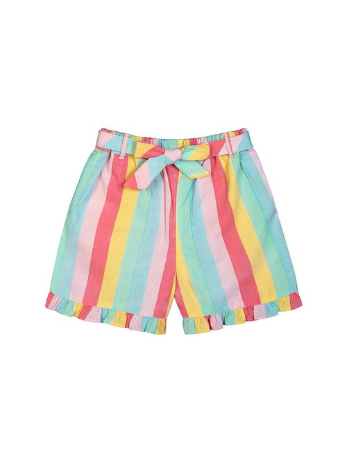multi colored cotton shorts - 17588003 - Very Small Image - 1
