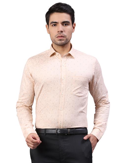 orange printed formal shirt - 17592618 - Very Small Image - 1