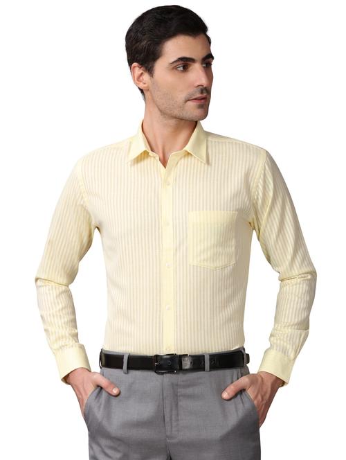 yellow striped formal shirt - 17592680 - Very Small Image - 1