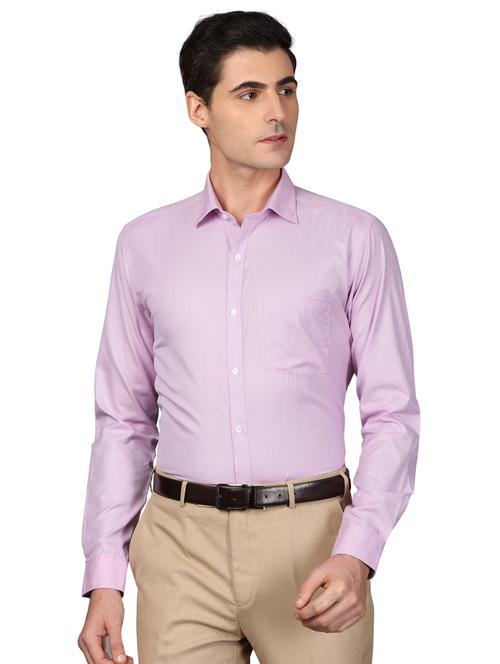 purple self design formal shirt - 17592687 - Very Small Image - 1