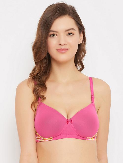 pink floral t-shirt bra - 17592947 - Very Small Image - 1