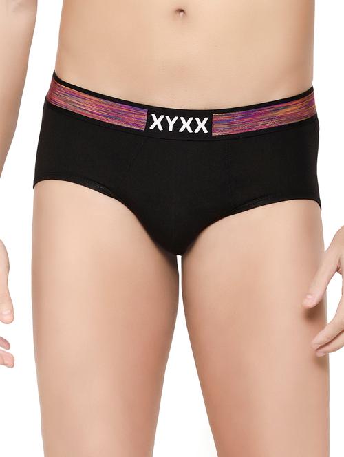 black solid hipster brief - 17595980 - Very Small Image - 1