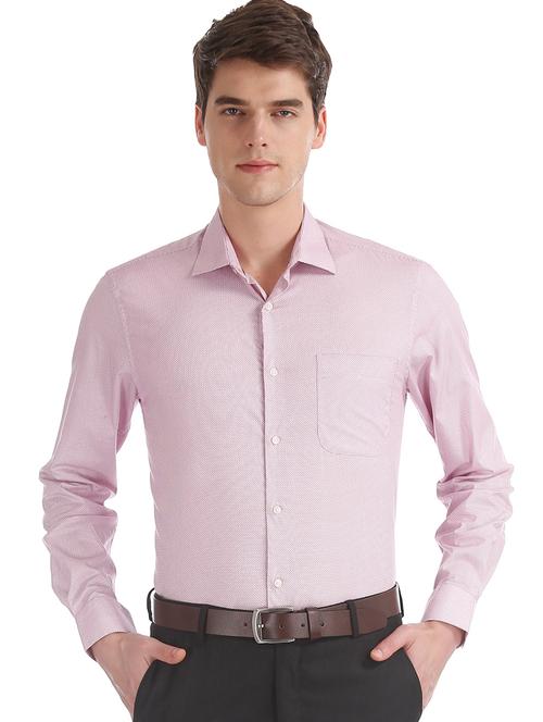 pink self design formal shirt - 17598108 - Very Small Image - 1