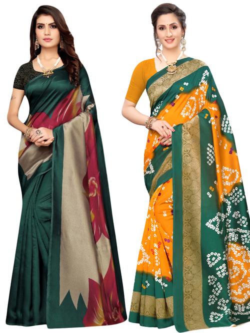 set of 2pcs combos saree - 17601110 - Very Small Image - 1