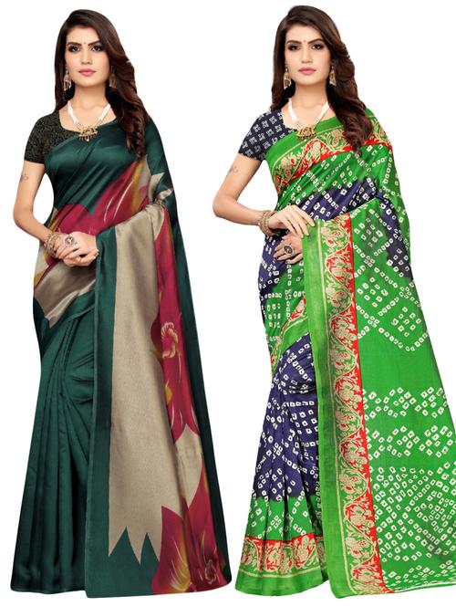 set of 2pcs combos saree - 17601115 - Very Small Image - 1