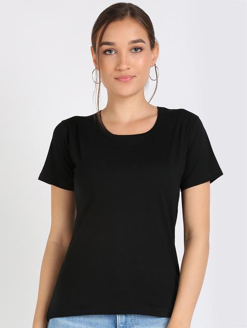 round neck solid tee - 17601521 - Very Small Image - 1