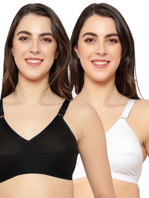 set of 2 solid regular bra - 17601841 - Very Small Image - 1