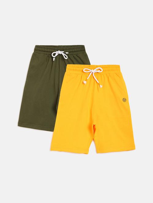 set of 2 cotton shorts - 17602863 - Very Small Image - 1