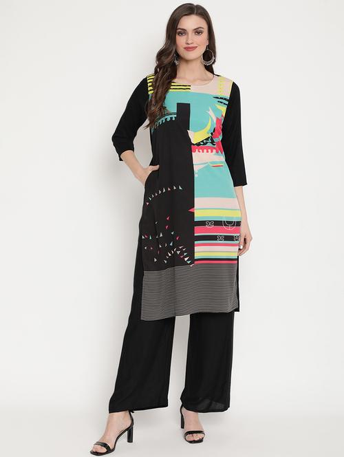 women's straight kurta - 17603006 - Very Small Image - 1