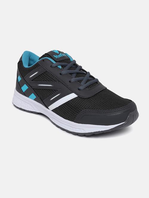 grey mesh & synthetic lace up shoes - 17603246 - Very Small Image - 1