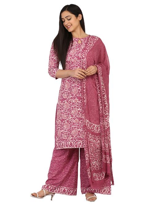 printed unstitched suit - 17603436 - Very Small Image - 1