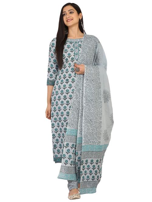 printed unstitched suit - 17603448 - Very Small Image - 1