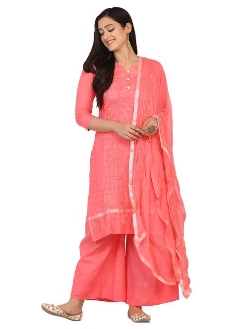 embroidered unstitched suit - 17603462 - Very Small Image - 1