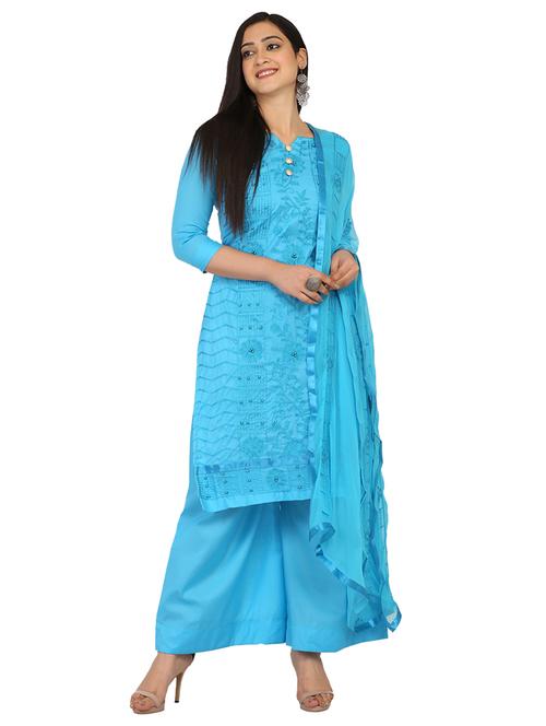 embroidered unstitched suit - 17603463 - Very Small Image - 1