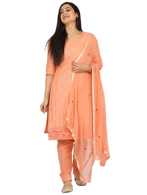 embroidered unstitched suit - 17603469 - Very Small Image - 1