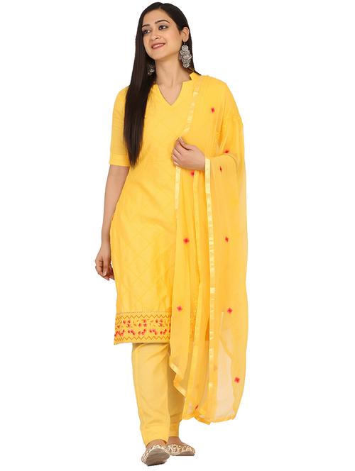 embroidered unstitched suit - 17603470 - Very Small Image - 1
