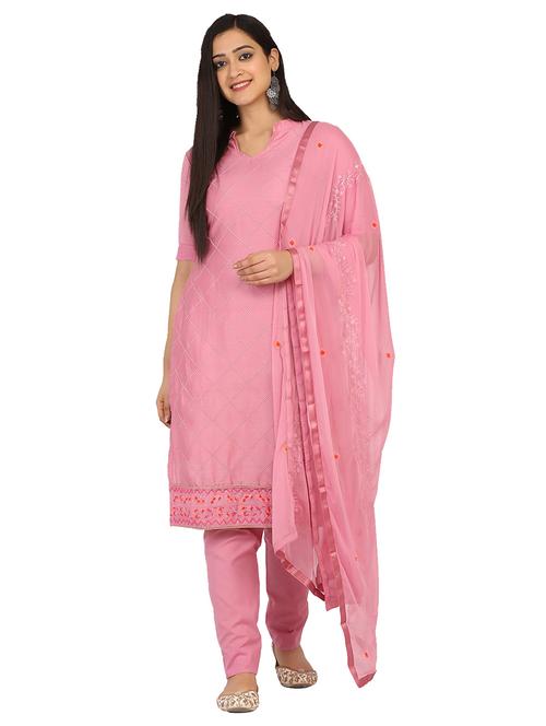 embroidered unstitched suit - 17603471 - Very Small Image - 1