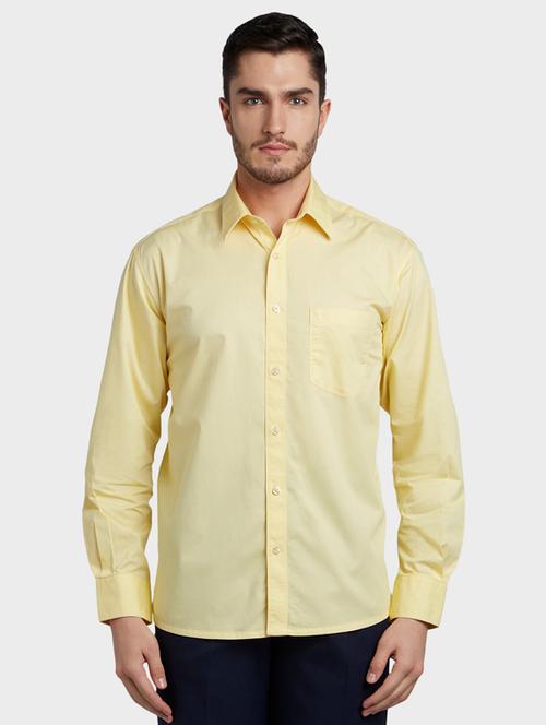 yellow solid casual shirt - 17603574 - Very Small Image - 1