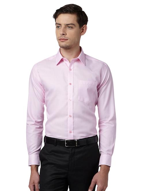 pink self design formal shirt - 17603674 - Very Small Image - 1