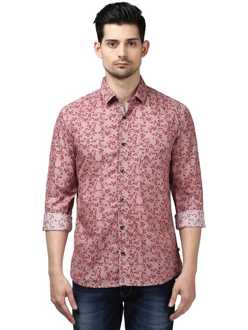 red printed casual shirt - 17604332 - Very Small Image - 1