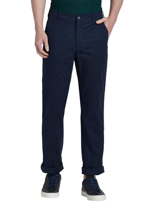 dark blue solid chinos - 17604661 - Very Small Image - 1