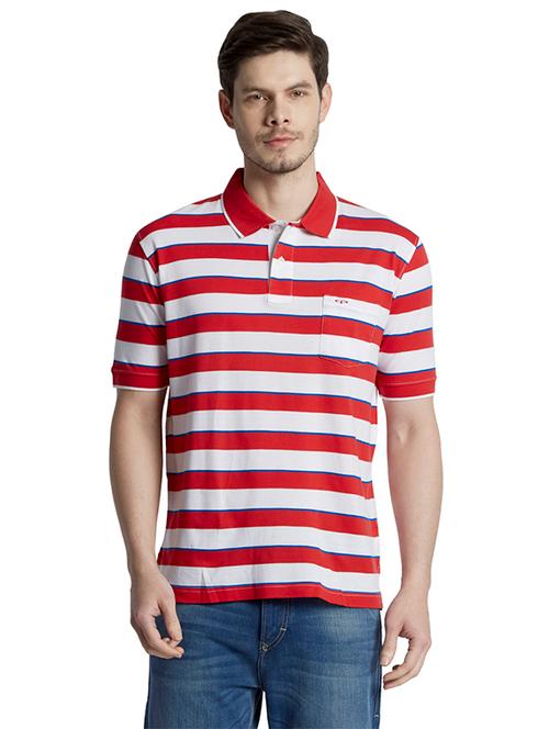 red striped polo t-shirt - 17605727 - Very Small Image - 1