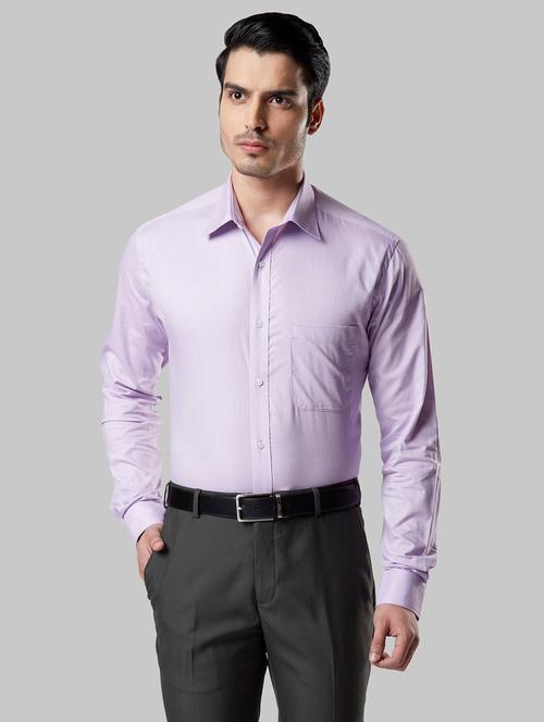 purple solid formal shirt - 17606257 - Very Small Image - 1