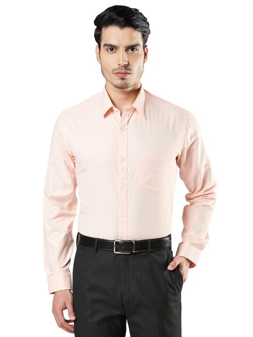 pink solid formal shirt - 17606314 - Very Small Image - 1