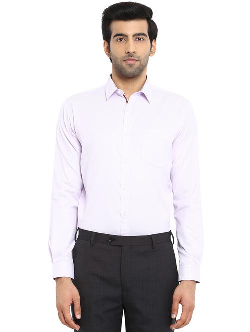 purple self design formal shirt - 17606358 - Very Small Image - 1