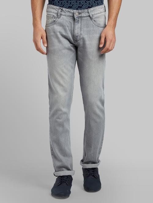 grey light washed denim jeans - 17606582 - Very Small Image - 1