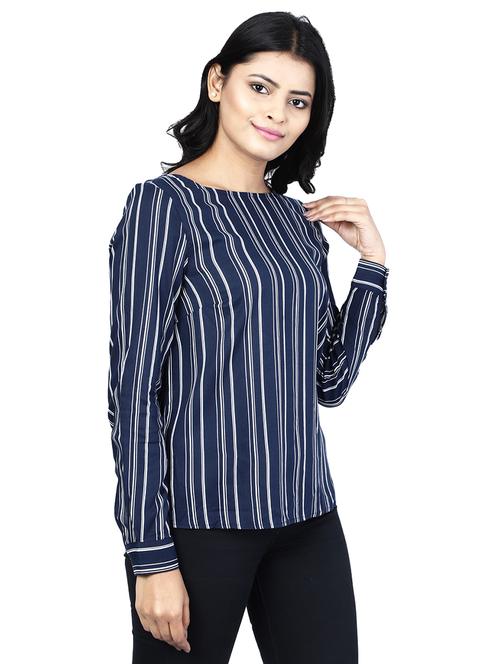 long sleeved striped top - 17606639 - Very Small Image - 1