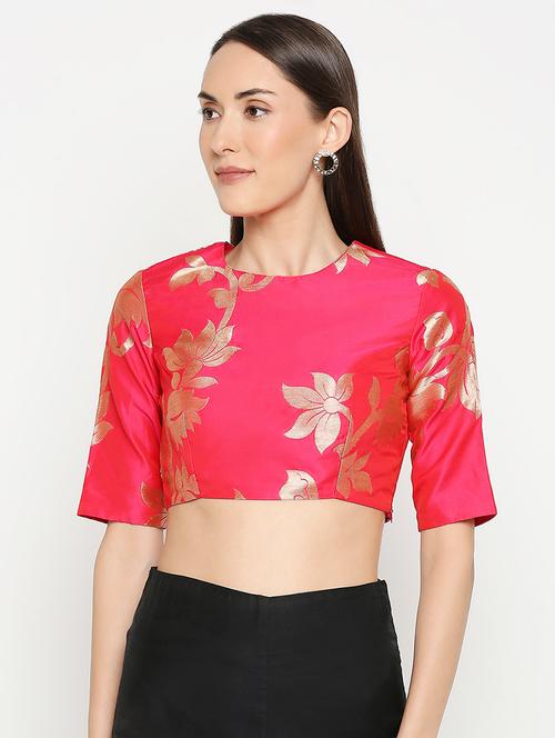 pink printed blouse - 17607196 - Very Small Image - 1