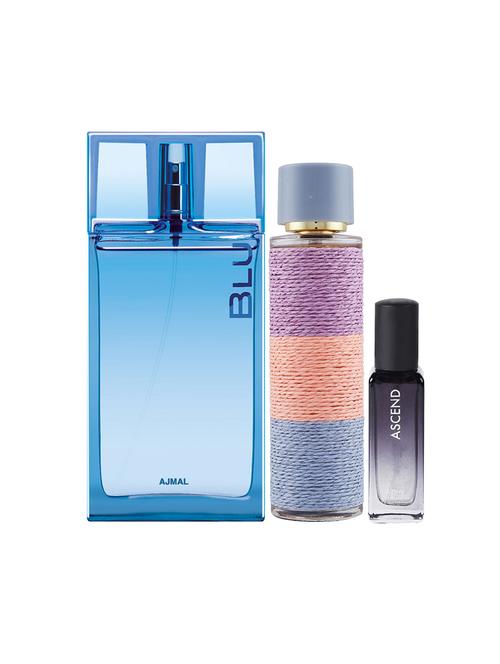 ajmal blu 90ml & deucefemme 100ml & ascend edp 20ml (total 220ml) for unisex + 2 parfum testers - 17607587 - Very Small Image - 1