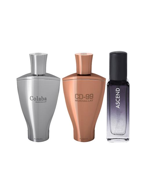 ajmal colaba mukhallat and cd 99 each of 14ml & ascend edp 20ml (total 48ml) for unisex + 2 parfum testers - 17607591 - Very Small Image - 1