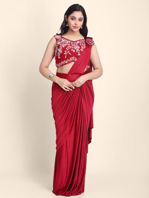 sequined draped saree - 17607784 - Very Small Image - 1