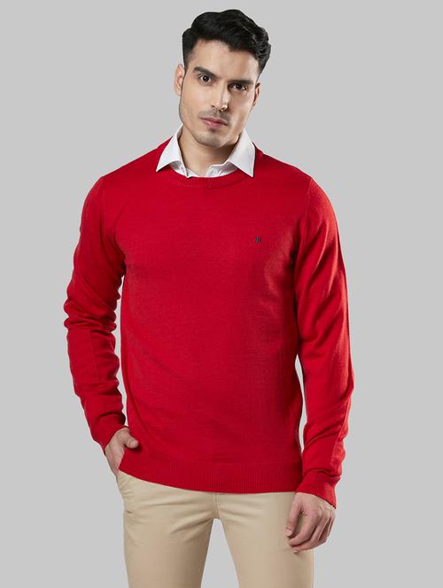 red solid acrylic pullover - 17608198 - Very Small Image - 1