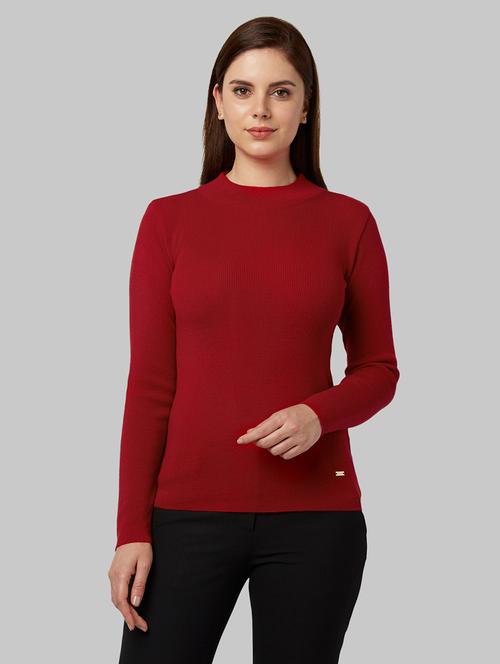 mock neck solid pullover - 17608557 - Very Small Image - 1