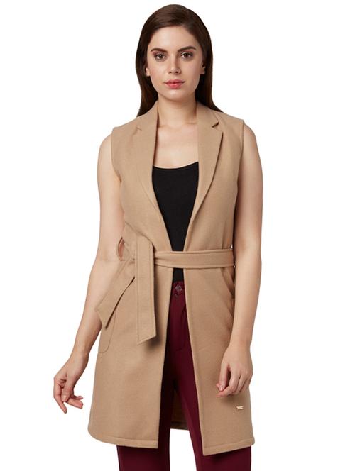 tie front long blazer - 17608867 - Very Small Image - 1