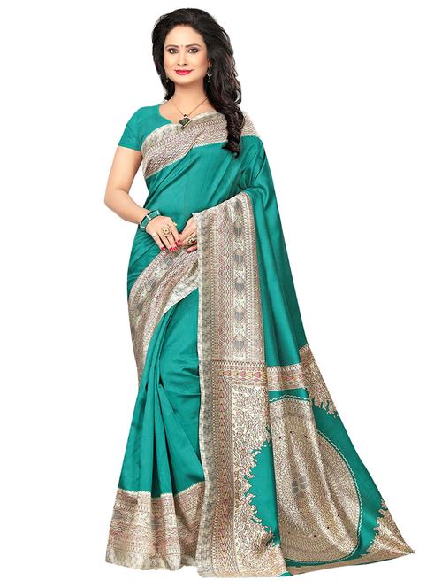 floral printed saree - 17609301 - Very Small Image - 1
